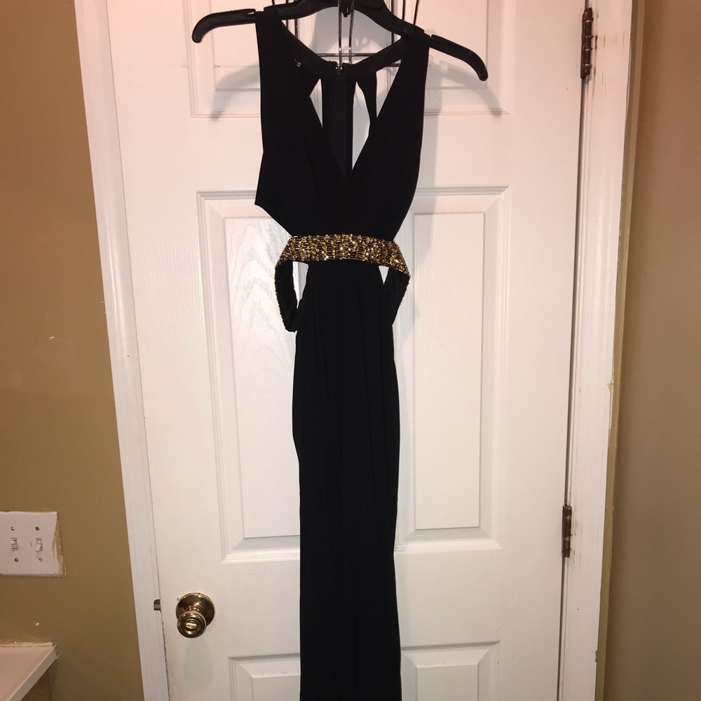 Black and Gold Dress